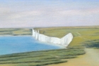 22 'Seven Sisters from Belle Tout II' pastel 15 x 49 cm 2009