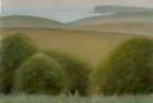 24 'Sussex Downs with Seaford Head' pastel 17.5 x 23 cm 2001 (Private collection)