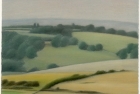 26 'Sussex Downs nr East Dean study II' pastel 20.5 x 23 cm 2000 (Private collection)