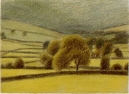 Wensleydale near Semmer Water' pastel 13 x 18 cm 1994