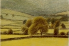 Wensleydale near Semmer Water' pastel 13 x 18 cm 1994