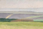 OL076 \'Waldridge Fell, study\' oil on canvas 11 x 22 cm 1986