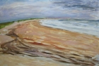 OL089 \'Druridge Bay study\' acrylic on paper 76 x 120 cm 1986