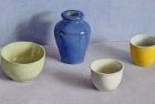 OSL090 \'Blue, green, yellow and white\' oil on canvas 20 x 40 cm 1995 (Private collection)