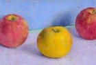 OSL113 \'3 Apples\' oil on canvas 15 x 30 cm 1998