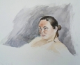 10 \'Mary, Heatherley\'s life study\' watercolour 30 x 40 cm 2016
