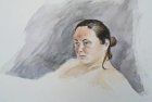 10 \'Mary, Heatherley\'s life study\' watercolour 30 x 40 cm 2016