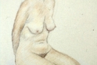 11 \'Kneeling nude\' pastel 40 x 30 cm 2003