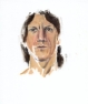 14 \'Andrew portrait sketch\' oil on paper 30 x 25 cm 2014