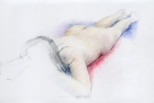 19 \'Life drawing colour study\' colour pencil 40 x 60 cm 2007