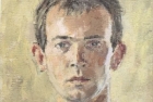 23 \'Self portrait\' oil on canvas board 13 x 15 cm 1988