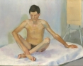 27 \'Life study\' Slade School\' oil on board 30 x 40 cm 1978