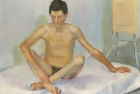 27 \'Life study\' Slade School\' oil on board 30 x 40 cm 1978