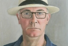 3 'Self portrait in Panama hat' 40 x 32 cm 2017