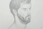 5 \'Louis\' pencil 50 x 40 cm 2017