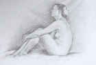 7 \'Emma tondo study\' pencil 40 x 35 cm 2016