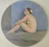 8 \'Emma tondo\' oil on canvas 29 cm 2016