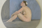 8 \'Emma tondo\' oil on canvas 29 cm 2016