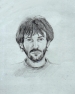 \'Self portrait\' pencil 40 x 30 cm 1982