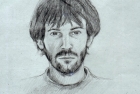 \'Self portrait\' pencil 40 x 30 cm 1982