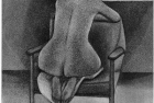 11 E46 'Christine kneeling' etching and aquatint, plate 22.5 x 18.5 cm 1995