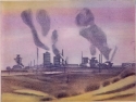 16 E33 'British Steel' 3 plate colour etching 17 x 20 cm 1990