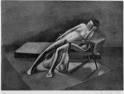 17 E31 'Lucy II' etching and aquatint, plate 16 x 21 cm 1989