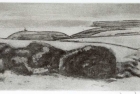 6 E51 'Belle Tout and Seaford Head' etching aquatint, plate size 10 x 22.5 cm 2013