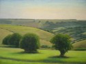 25 OL148 Sussex Downs near Willingdon\' oil on canvas 91 x 121 cm 2008
