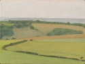 17 OL163 \'Sussex Downs near East Dean study\' oil on canvas 15 x 20 cm 2010