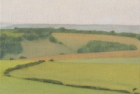 17 OL163 'Sussex Downs near East Dean study' oil on canvas 15 x 20 cm 2010