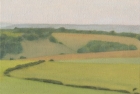 17 OL163 \'Sussex Downs near East Dean study\' oil on canvas 15 x 20 cm 2010