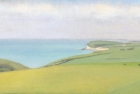 19 OL158 \'Birling Gap and Seaford Head\' oil on canvas 15 x 30 cm 2010 (Private collection)