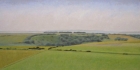 27 OL146 \'South Downs near East Dean\' oil on canvas 25 x 50 cm (Private collection)
