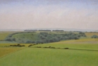 27 OL146 \'South Downs near East Dean\' oil on canvas 25 x 50 cm (Private collection)