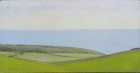 4 OL201 \'Birling Gap from Warren Hill study\' oil on canvas 12 x 24 cm 2015