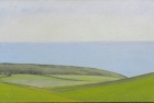 4 OL201 \'Birling Gap from Warren Hill study\' oil on canvas 12 x 24 cm 2015