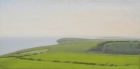 7 OL196 \'Seaford from Beachy Head\' oil on canvas 20 x 40 cm 2015