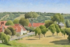 OL141-La-Peyrade-near-Cahors-oil-on-canvas-17-x-35-cm-2005