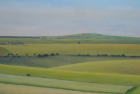 OL228-Wilmington-Hill-and-Crapham-Barn-oil-on-canvas-30-x-60-cm-2019