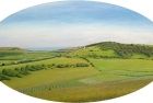 OL231-Cuckmere-Haven-and-Cradle-Hill-large-oval-oil-on-canvas-90-x-165-cm-2020