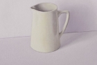 OSL213 \'White on grey and pink\' oil on canvas 32 x 36 cm 2014