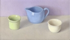 OSL147 \'Green, blue and white\' oil on canvas 15 x 25 cm 2005 (Private collection)