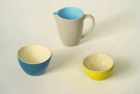 OSL181 \'Green, grey and yellow with blue and white\' oil on canvas 40 x 50 cm 2012 (Private collection)