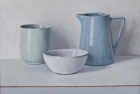 OSL294-Green-white-and-blue-jug-on-grey-oil-on-canvas-22.5-x-30-cm-2021-